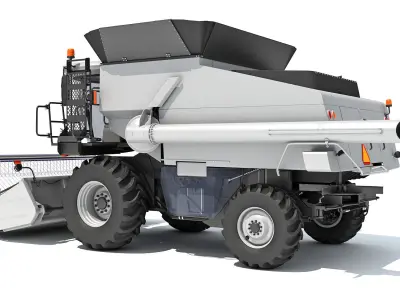 3D Harvester combine 3D model