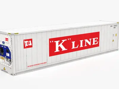 40ft K-LINE Container Reefer CARRIER 3D model