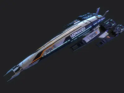 Normandy SR-2  Mass Effect  3D model