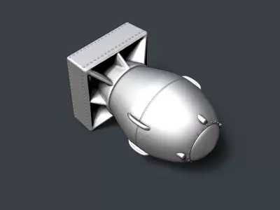 Fat Man Atomic Bomb RoZ 3D print model