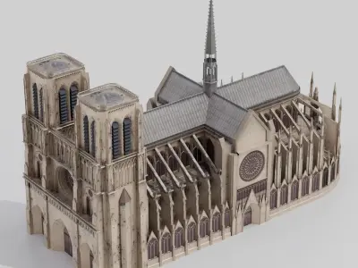 Notre Dame de Paris 3D model