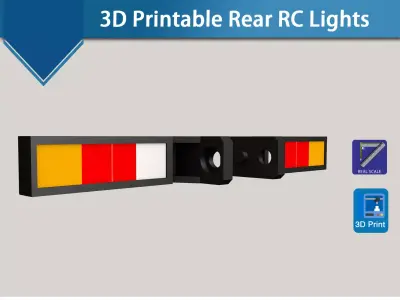 RC Rear light reflector 3D model