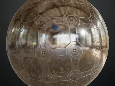 Industrial Metal Surfaces Holes PBR Seamless Texture