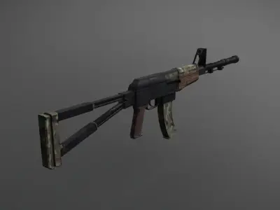 AK-74  Low-poly 3D model