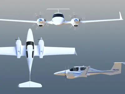 Diamond DA42 Twin Star 3D model
