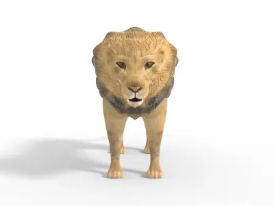 3D Lion Model Low-poly 3D model