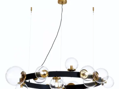 Lamp with glass globes sku 33108  Free 3D model
