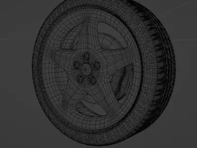 F355 wheel with brakes 3D model