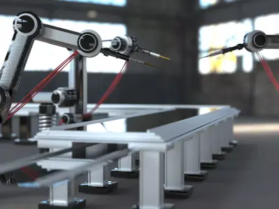 Mechanical arm Robotic Arm Controlled 3D Models  3D model