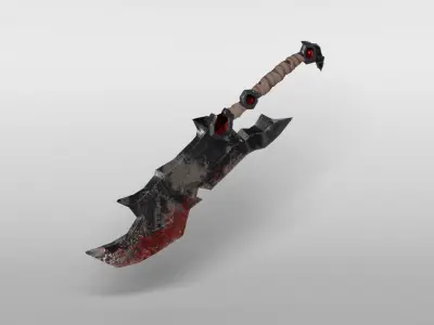 3D Tribal Blade Free low-poly 3D model