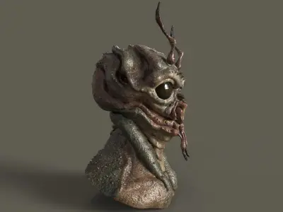 Alien insectoid Free 3D model