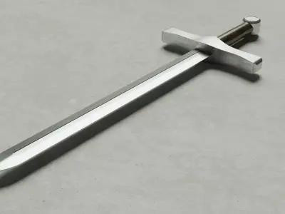 Basic Sword Low-poly 3D model