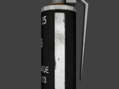 Tear Gas  Grenade Free low-poly 3D model