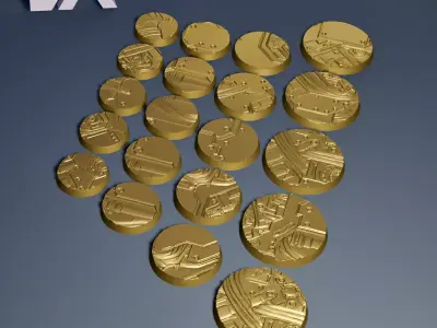 HD Base Set 27 - Mechanical Plate 3D print model