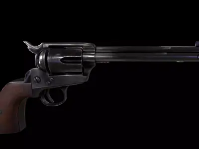 Colt SAA Pistol Low-poly 3D model