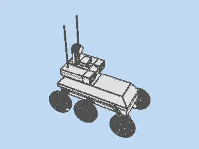 Drone - UGV MULE 3D model