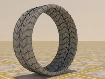 High Quality Tyre 3D model