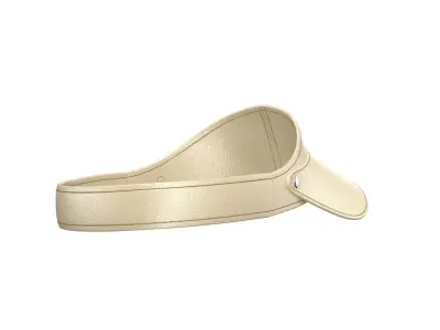 Yellow Visor Cap 3D model