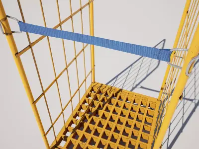 Roll Mesh Wire Container  3D model