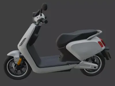 Vintage Retro Scooter 3D Model 3D model buy