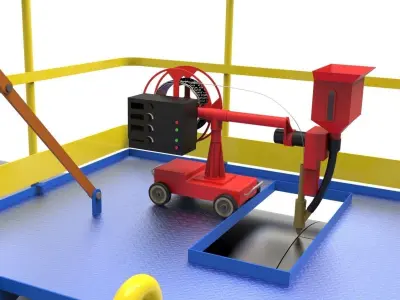 Submerged arc welding Free 3D model