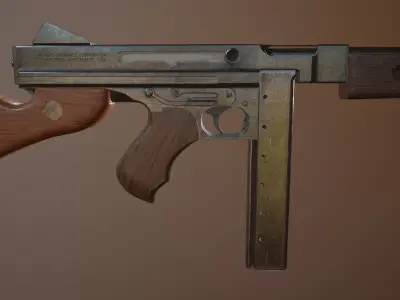 Thompson M1A1 3D model get
