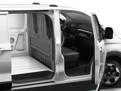 VW Transporter Van L1H1 HQ Interior 2025 3D model