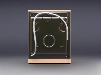 Vintage Washing Machine 3D model