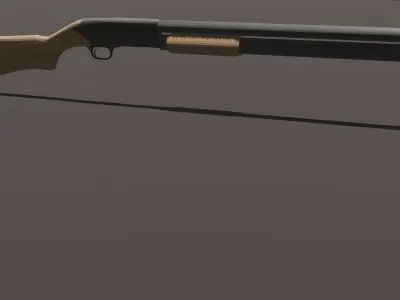 FPS Shotgun Low-poly 3D model Low-poly 3D model