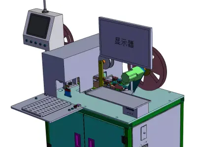 Terminal visual inspection and packaging machine 3D model