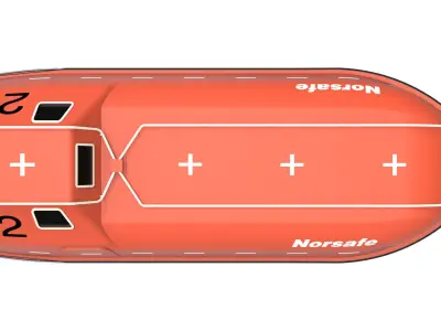 Lifeboat with number 3D model