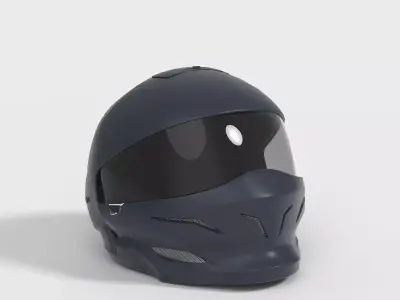MOTORCYCLE HELMET 3D model 8