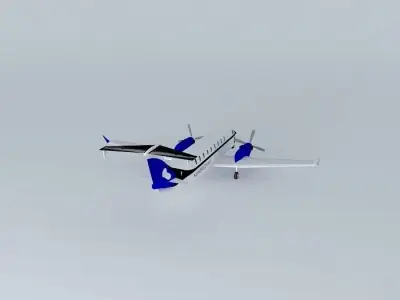 KerbishAirConnect Beechcraft 1900D Free 3D model