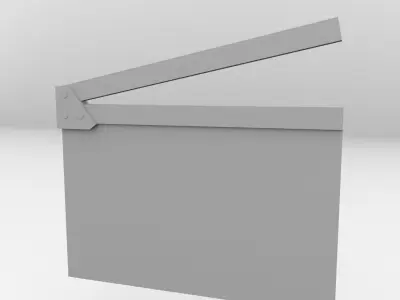 Clapperboard clapper box 3D model