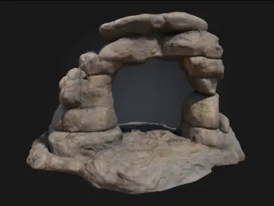 Stone Archway  Gateway to Timeless Worlds 3D model