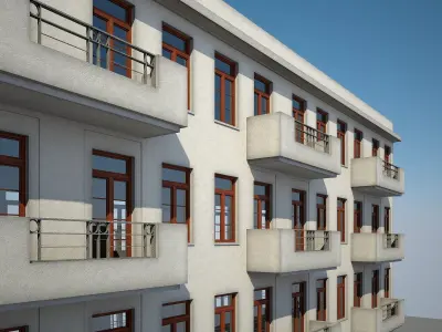 Apartment Building 20 3D model