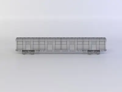 Subway train1 Low-poly 3D model