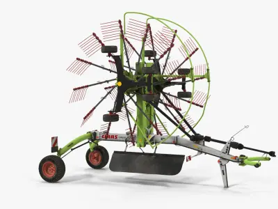  Used Claas Liner 2700 Twin Rotor Hay Rake Parked 