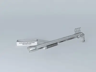 Pump-action Dartgun Free 3D model
