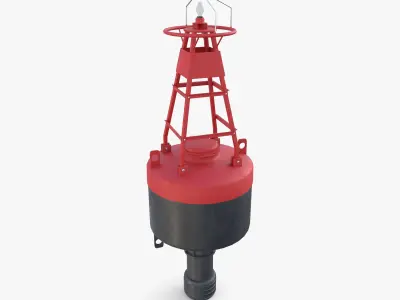 Water buoy v1 Low-poly 3D model