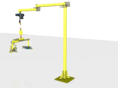 Industrial Manipulator Low-poly 3D model