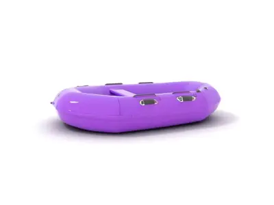 Vibrant Purple Raft model pack Low-poly 3D model
