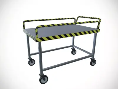 Goods Movable Bench 3D model