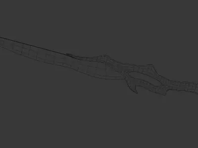 Detailed Sword Low-poly 3D model