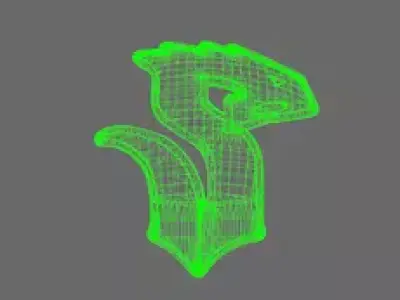 Void Serpents DV04 Shoulder Symbols RIGHT 3D print model