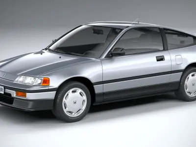 Honda Civic CRX II 1988 3D model