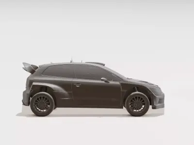 Speedy Rally Mini Toy Car Easy 3D Printable Cartoon Rally Car 3D print model