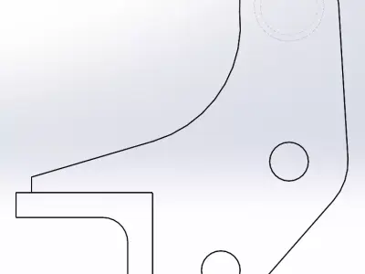 Carrier metal bracket 3D model