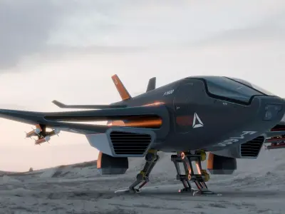 Concept Fighter Aircraft 3D model