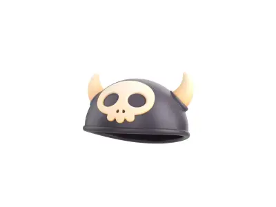 Prop251 Skull Helmet 3D model